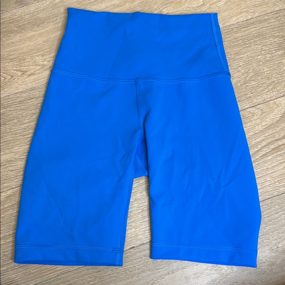 Lululemon Athletica Blue Bike Shorts High-Waisted